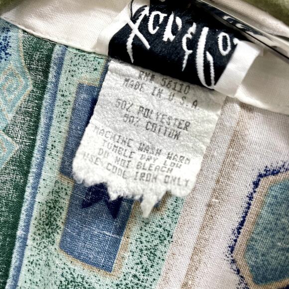 Vintage 90s Women's Pearl Snap Western Shirt - Size Large - Picture 8 of 9